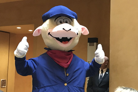Lämmy, la mascotte de la Schueberfouer, sera présent sur la foire cette année. (Photo: Paperjam)