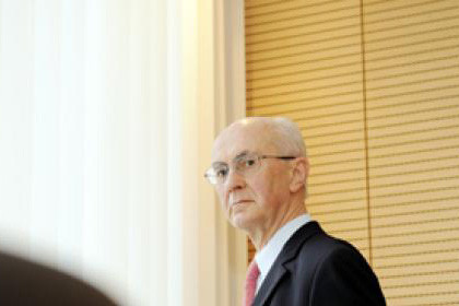 Jean-Nicolas Schaus a œuvré durant 40 ans dans le secteur financier. ( P hoto: David Laurent / Wiide / Archives )