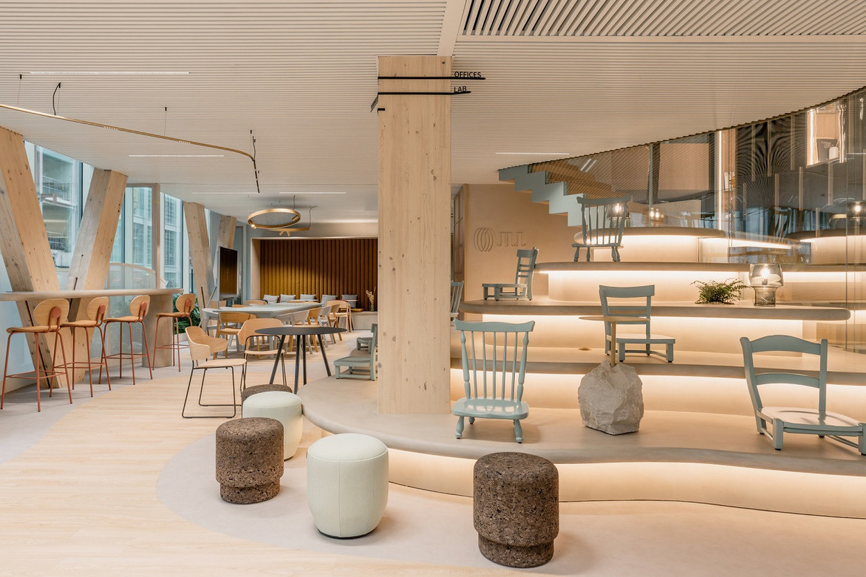 Le siège social JLL Belux, Bruxelles. (Photo: Hannelore Veelaert)