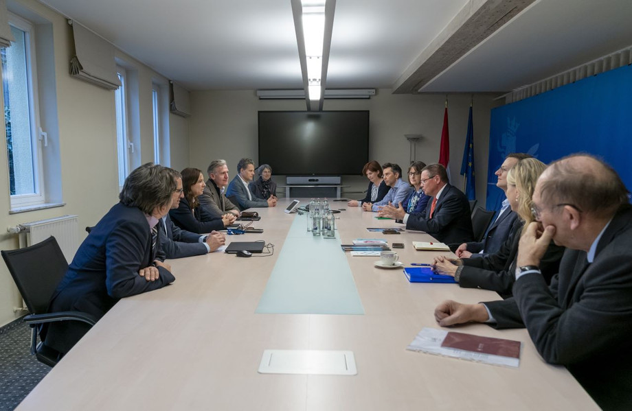 LARI representatives met with newly appointed minister for research and higher education, Stéphanie Obertin, prior to the Lari general assembly. (Photo: Focalize, Mr Emmanuel Claude)
