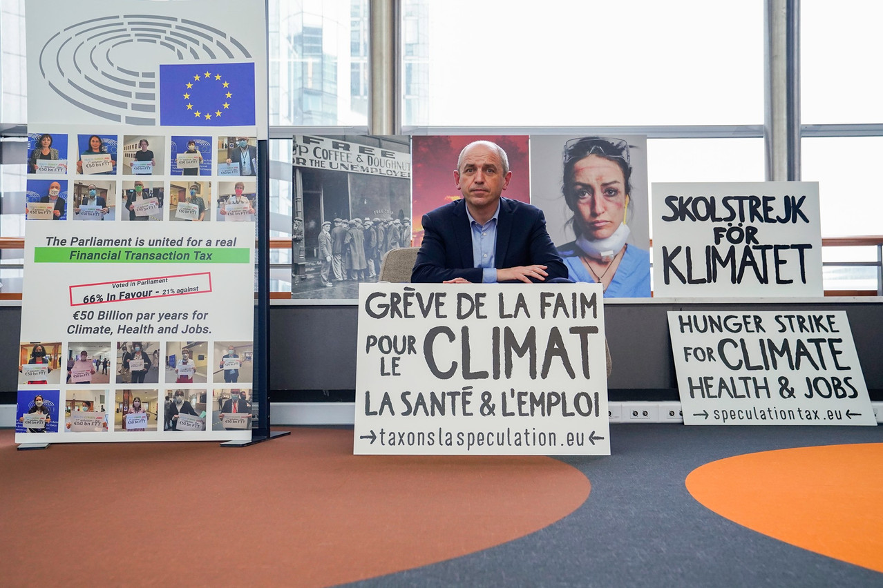 Le député européen Pierre Larrouturou entend mener une grève de la faim jusqu’au 11 novembre au moins. (Photo: Facebook/Pierre Larrouturou/European Union 2020 )