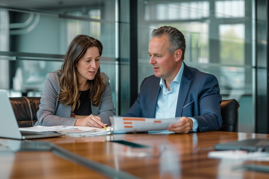 Professionals discuss Ezixio solutions to optimise the management of employee benefits and professional tools. Photo: Vireo
