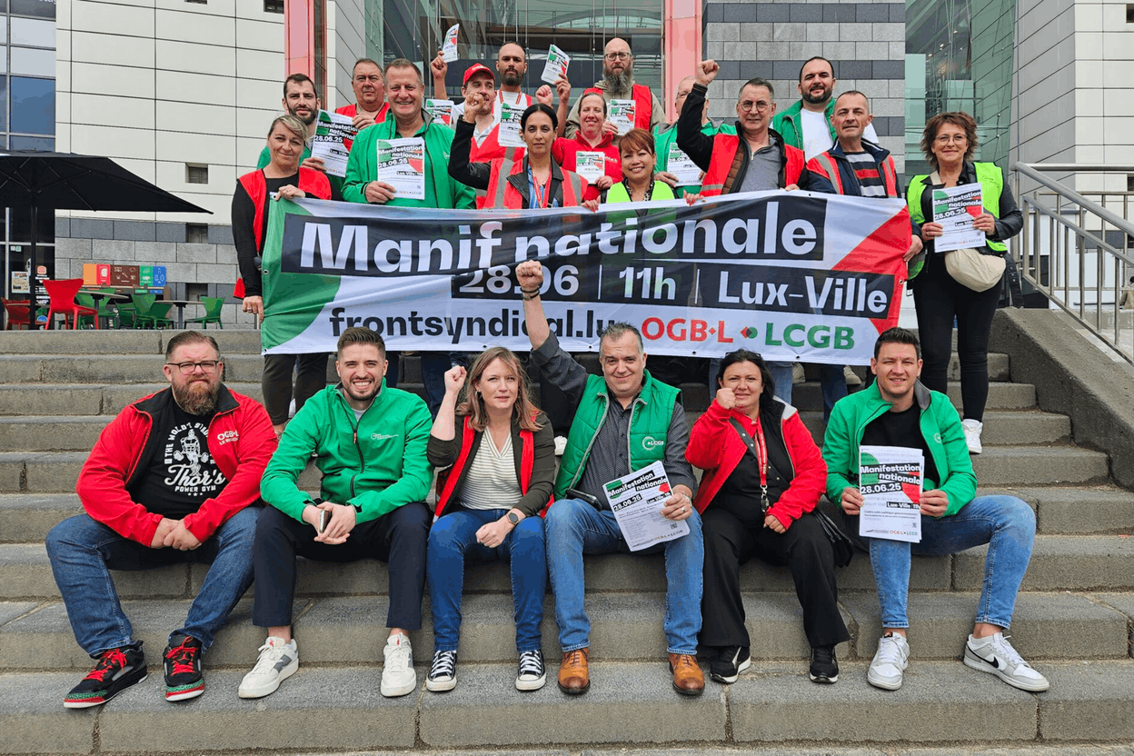 Le Front syndical OGBL-LCGB. (Photo: Front OGBL-LCGB)
