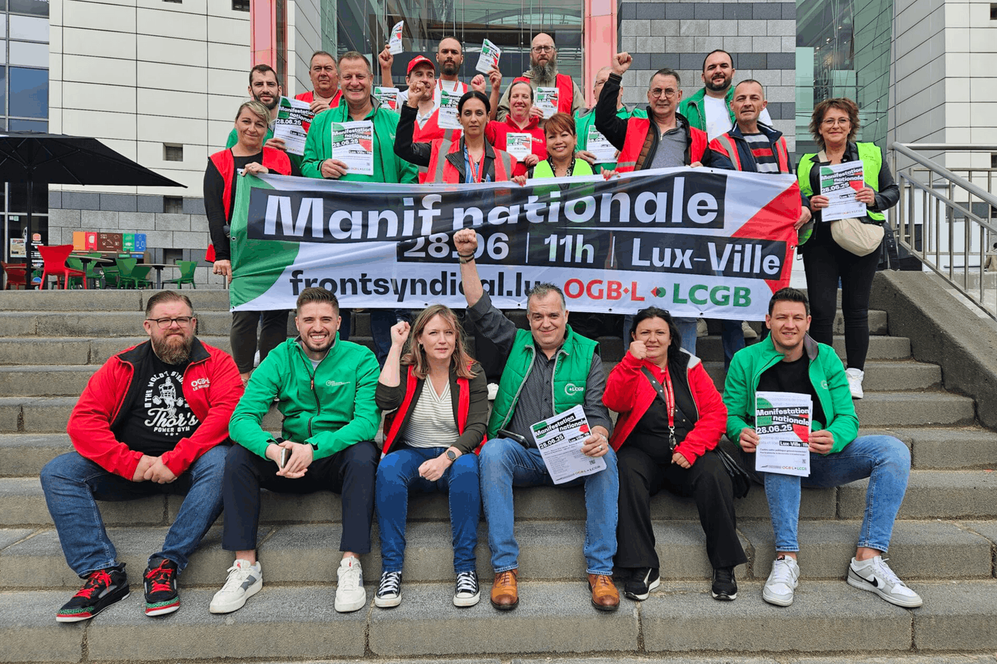 Le Front syndical OGBL-LCGB. (Photo: Front OGBL-LCGB)