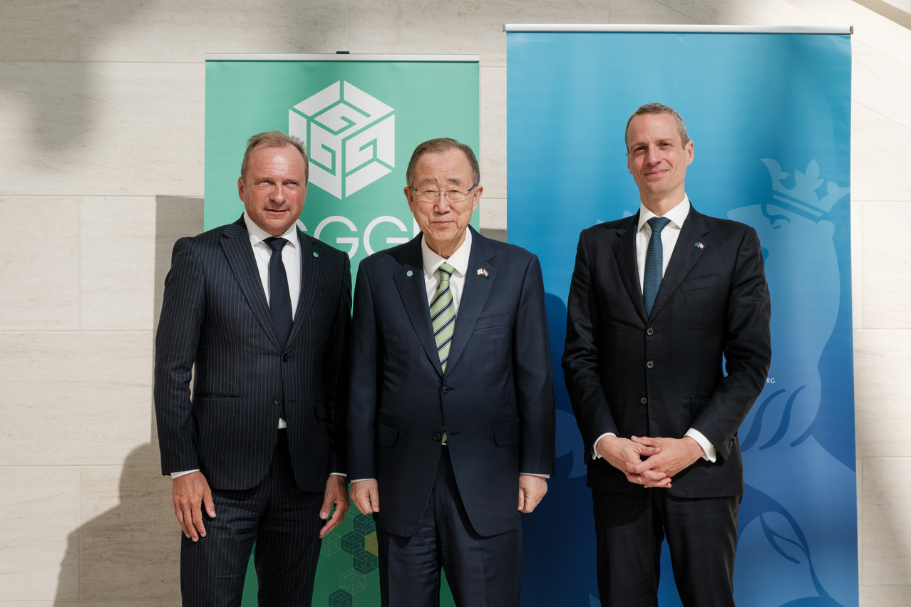 Le Luxembourg, reconnu comme un leader mondial en matière de climat et de finance durable, a été accueilli comme le 51e futur État membre de l’Institut mondial pour la croissance verte (GGGI), lors d’une cérémonie présidée par le président de l’Assemblée et président du Conseil du GGGI, Ban Ki-Moon. (Photo: PANCAKE! Photographie/GGGI)