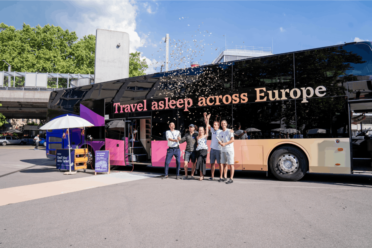 La vision: liaisons nocturnes par bus à l’échelle européenne. (Photo: Twiliner)