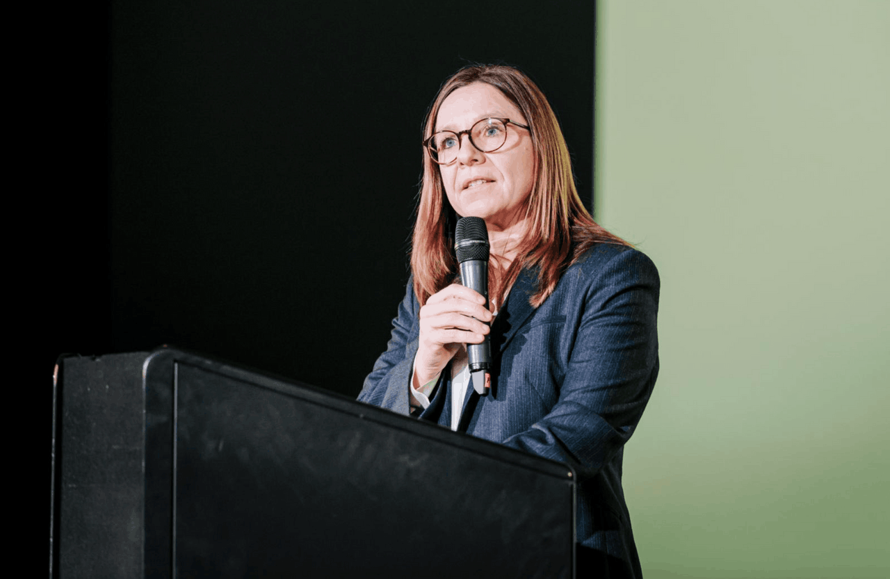 Stéphanie Aubertin, Minister for Digitalization, launched the event. (Photo: Julian Pierrot/PaperJam)