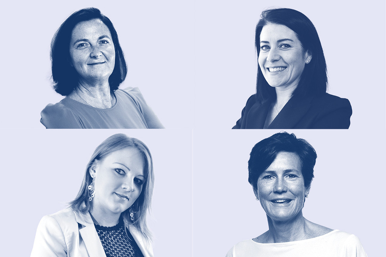 L to r, top to bottom: Claire Audollent (Université du Luxembourg), Lise Roda (Pictet), Léa Piot (Cocottes) and Ann De Jonghe (Sodexo). Image: Maison Moderne