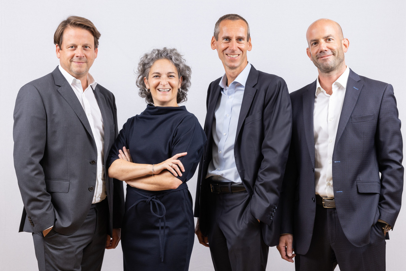 From left to right: Pierre Reuter, Ariane Mehrshahi Marks, Alexander Koch and Gérard Neiens (Hogan Lovells Luxembourg partners). (Photo: Hogan Lovells)
