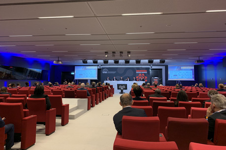 La matinée de jeudi au congrès de l’UIA était consacrée à trois panels sur des sujets liés à l’innovation dans le droit. (Photo: Paperjam)