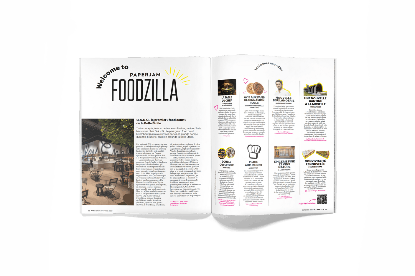 Les nouveautés pour les foodies à l’honneur dans la nouvelle partie Foodzilla du magazine. (Photo: Maison Moderne)