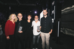 Justine Debreux, Luc Nothum (Optique Nothum), Fred Thill et Thomas Chanzy (IP Luxembourg). (Photo: Eva Krins /Maison Moderne).