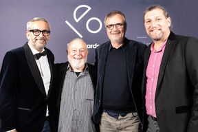 Mike Koedinger (Maison Moderne), Leo Reuter, Marc Binsfeld (binsfeld) et André Hesse (MarkCom) (Photo: Marie Russillo/Maison Moderne)