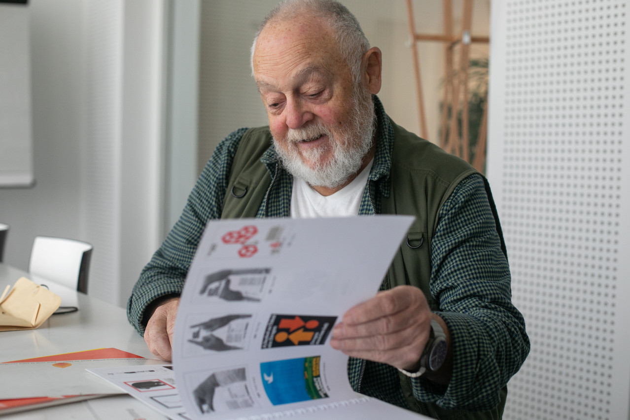 From the Spuerkeess logo to the Cactus logo, Léo Reuter has left his mark on the Luxembourg landscape. (Photo: Matic Zorman/Maison Moderne)