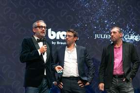  Mike Koedinger (Maison Moderne), Christophe Goossens (RTL) et André Hesse (MarkCom), les trois organisateurs de l’événement. (Photo: Matic Zorman/Maison Moderne)