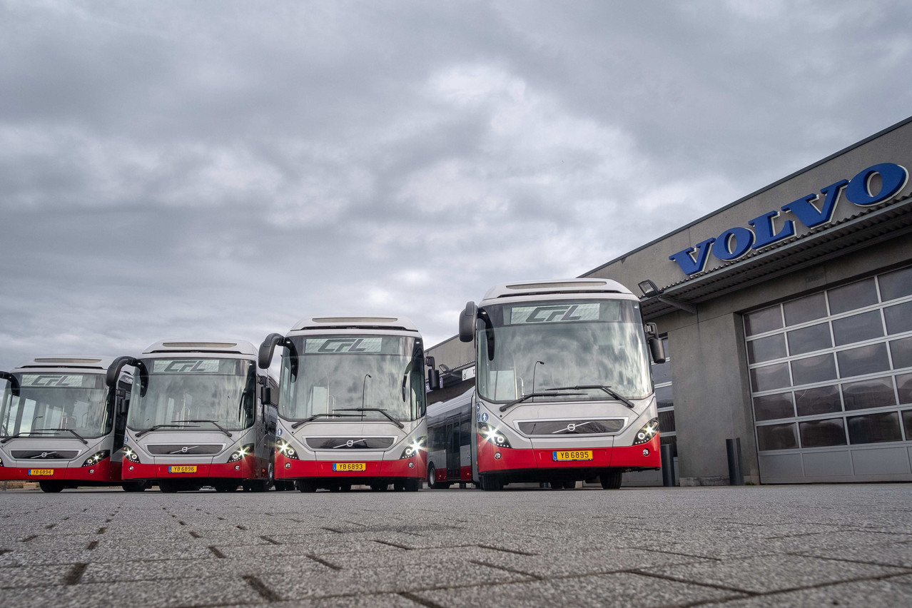 Quatre bus hybrides ont été livrés par Volvo aux CFL. (Photo: CFL)