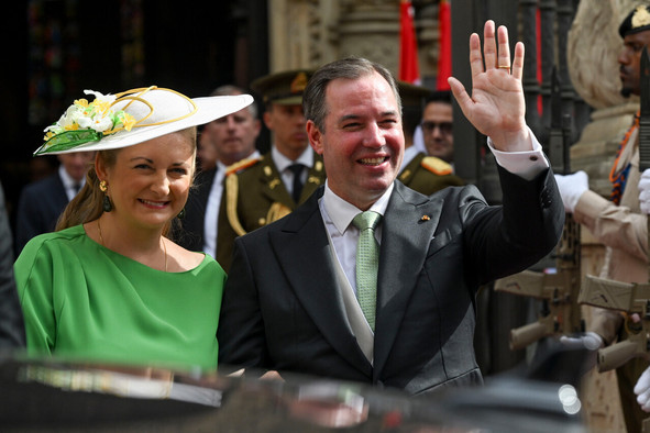 Le Grand-Duc Guillaume et son épouse, la Grande-Duchesse Stéphanie.  (Photo: Frédéric Sierakowski/SIP)