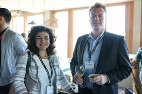 Marlène El Khoury (Adronh) et Michael Schaller (Private). (Photo: Eva Krins/Maison Moderne)