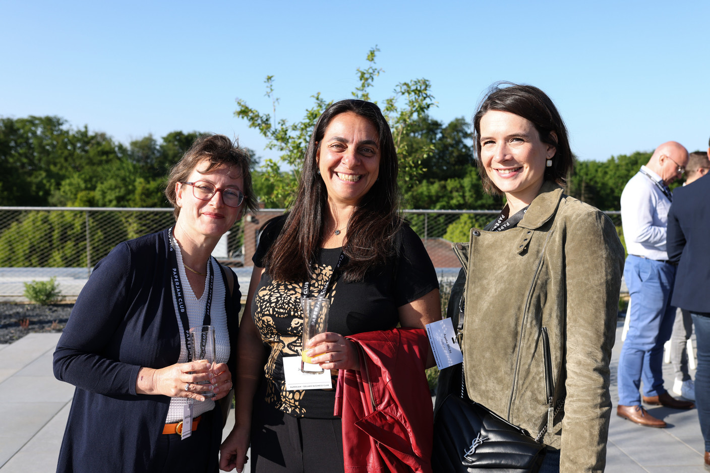 Sylvie Macraigne, Juliana Mion et Agathe Brun (Intelsat). (Photo: Eva Krins/Maison Moderne)