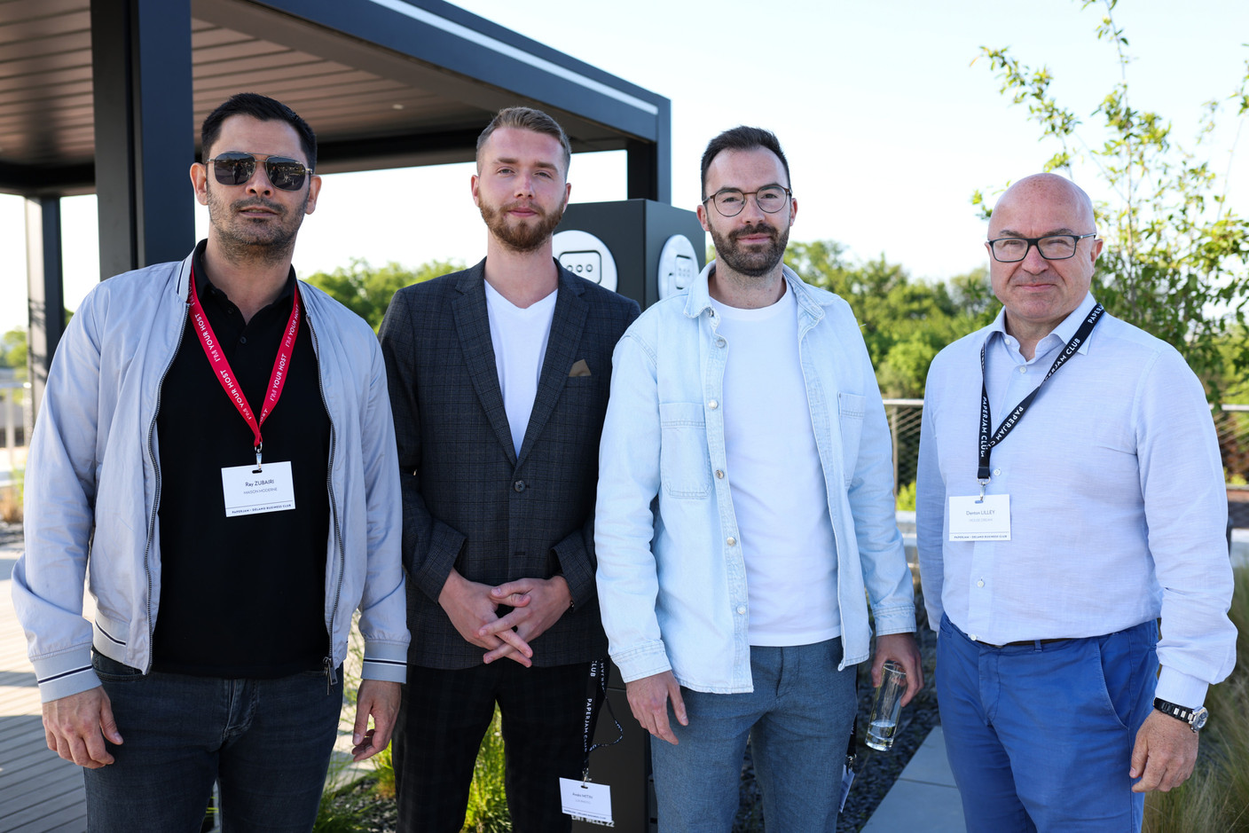 Ray Zubairi (Maison Moderne), Andrii Mitin (Lux Photo), Roman Kryvchenko (Post Luxembourg) et Denton Lilley (House Dream). (Photo: Eva Krins/Maison Moderne)