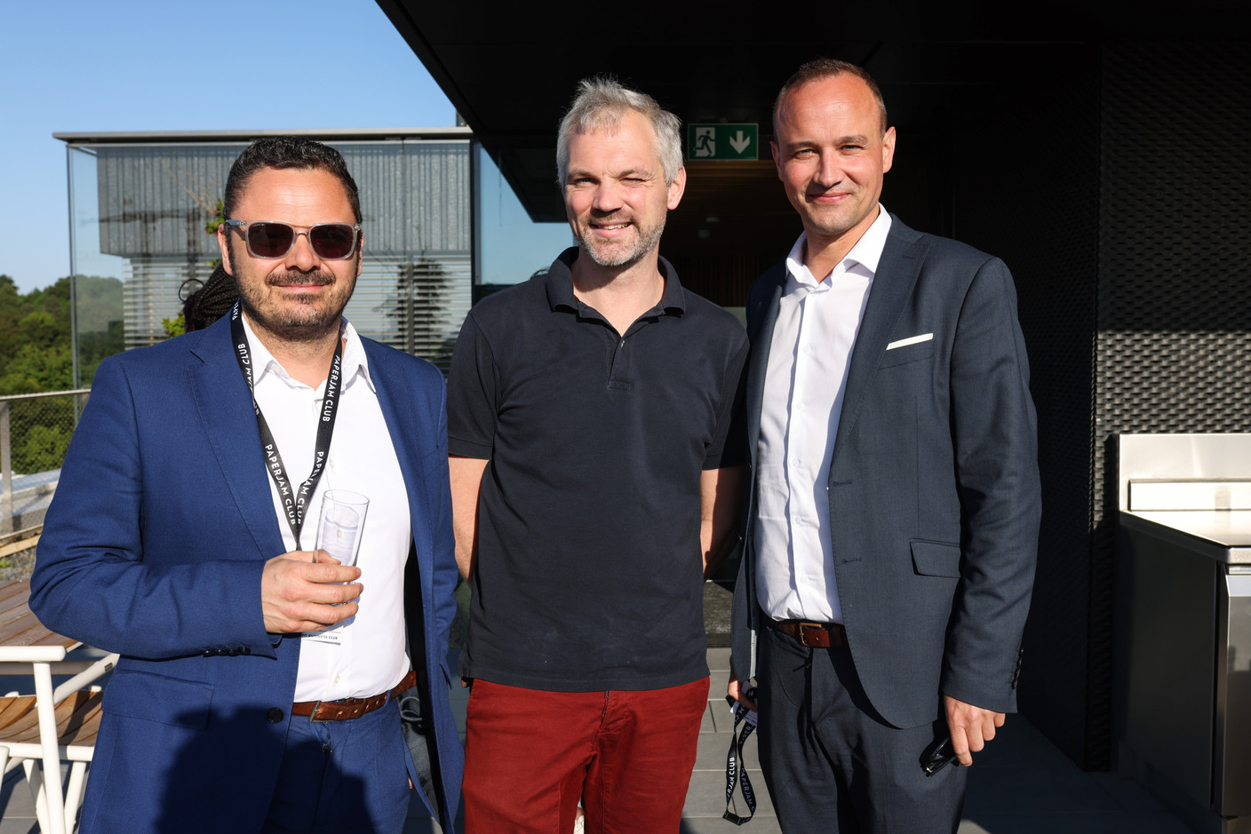 Pino Cipolla (Nomura Bank), Lucas Ney (Vinaly) et Jean-Louis Foguenne (Nomura Bank). (Photo: Eva Krins/Maison Moderne)