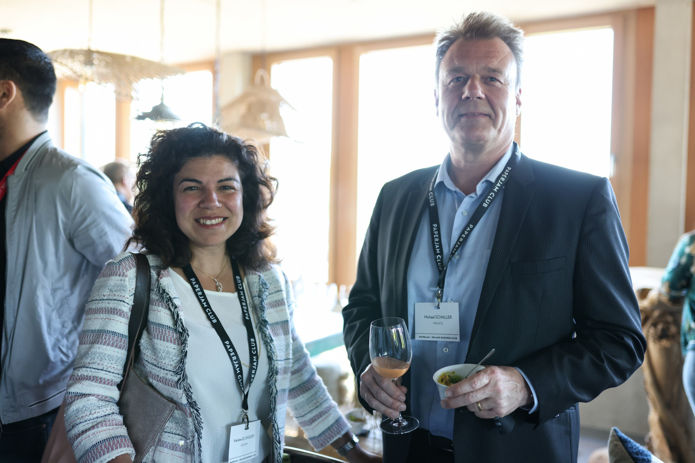 Marlène El Khoury (Adronh) et Michael Schaller (Private). (Photo: Eva Krins/Maison Moderne)