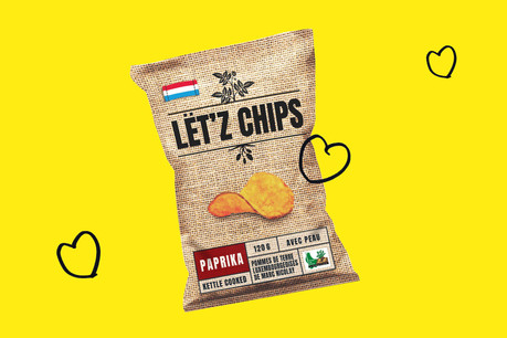 Faites à partir de pommes de terre cultivées au Luxembourg, les Lët’z Chips sont arrivées dans les rayons mardi 12 mai. (Design: Maison Moderne)