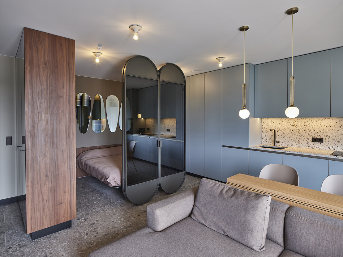 The “Jewelry box”, a small flat in Limpertsberg, designed by El’le Interior Stories, which provided these post-renovation pictures. Photo credit: Eric Chenal