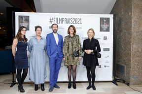Valérie Quilez (second left) and Diane Tobes (second right) Matic Zorman