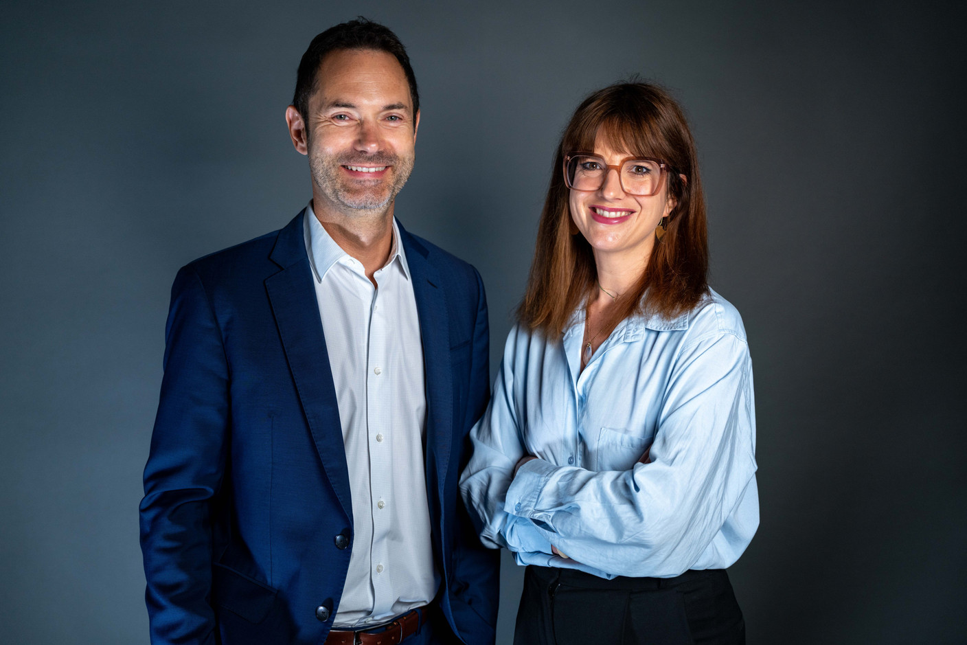 Jérémy WILLAUME , Head of Marketing & Communication, and  Émilie BADE , Head of Client Services, Transformation department, Banque de Luxembourg — Photo: Banque de Luxembourg