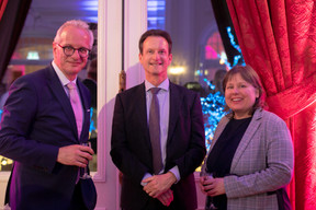 From left: Marc Lauer, Luxembourg Insurance and Reinsurance Association (Aca); Carlo Thelen, Chamber of Commerce; and Corinne Lamesch, Association of the Luxembourg Fund Industry. Photo: Matic Zorman/Maison Moderne