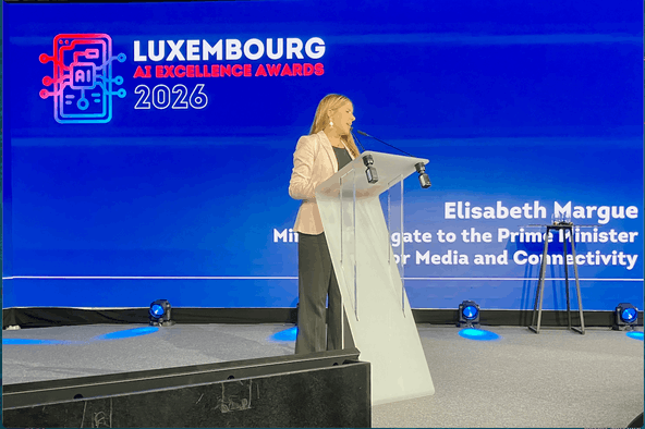 Elisabeth Margue a souligné sous la maturité croissante de l’écosystème luxembourgeois et son engagement vers une innovation technologique responsable et souveraine. (Photo: Marc Fassone/Paperjam)