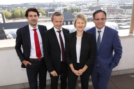 De gauche à droite: François MAYET (Directeur – Family Office & Development), Emmanuel VOIRIN (Responsable administratif et comptable), Anne WALTER (Directrice), Emmanuel Lebeau (Managing partner). (Photo: DR)