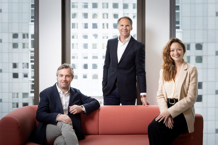 De gauche à droite: Maxime Durant, Stanislas Dutreil et Noémie Dijon. (Photo: Laurent Antonelli/Blitz Agency)