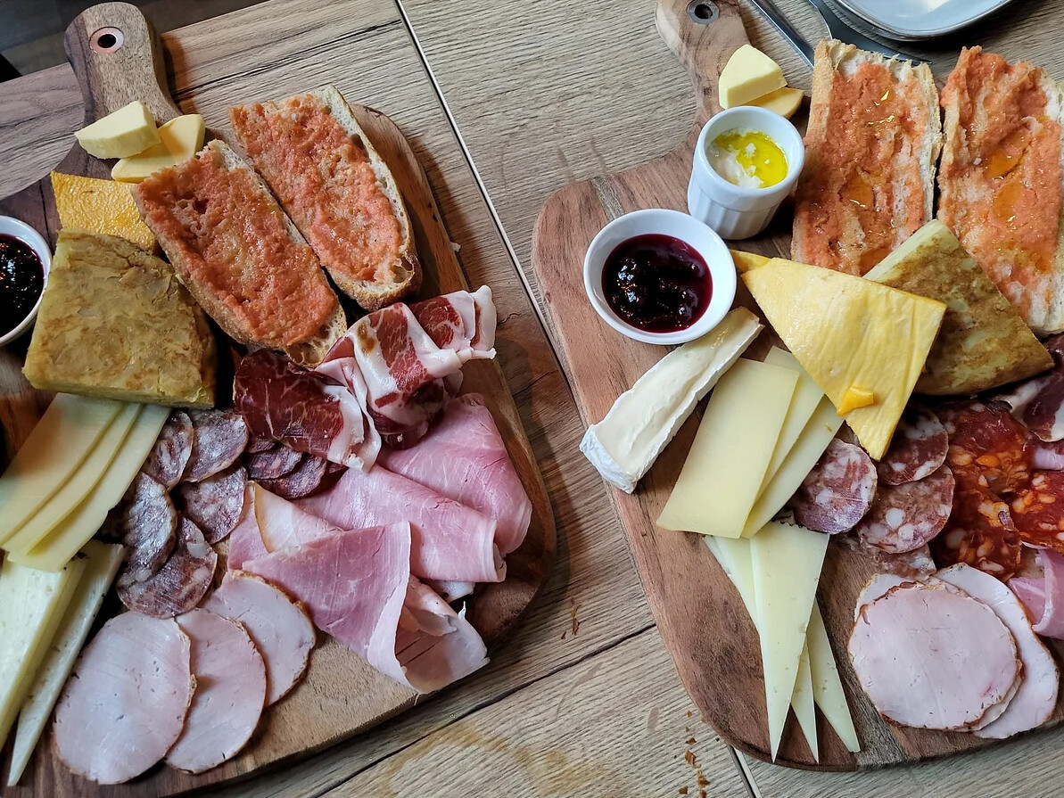 Tapas, Iberian ham, cheese and wine: the perfect combination for a good time at Origins. Photo: Origins