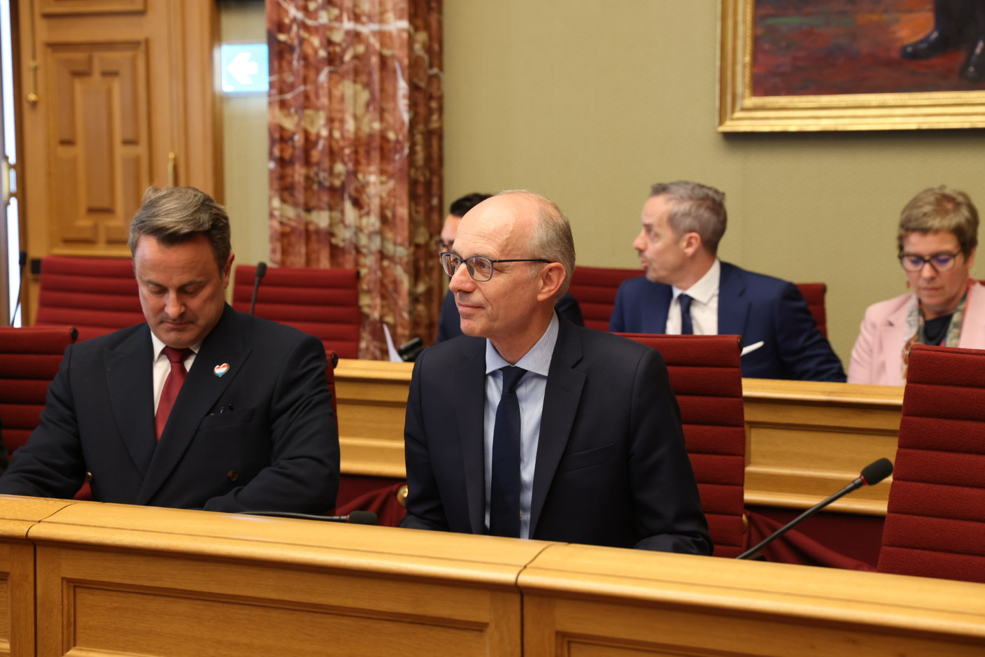 Luc Frieden à la Chambre des députés avant de prononcer son deuxième discours sur l’état de la Nation. (Photo: Romain Gamba)