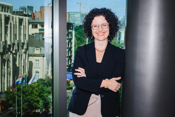 «Je ne suis pas dans l’urgence. La Banque de Luxembourg rayonne. Tout est en place. Le sujet ici est d’entrer dans une phase de réflexion stratégique sur la manière de faire évoluer la banque face aux grands défis», explique Livia Moretti. (Photo: Julian Pierrot/Paperjam)