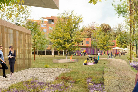 Le projet «Living in the forest» repose sur la création d’un quartier au cœur d’une nouvelle forêt urbaine. (Illustration: Temperaturas Extremas Arquitectos)