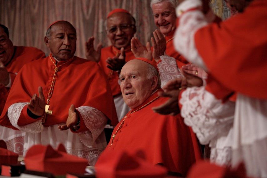Habemus Papam (2011) is an Italian-language dramedy that follows the fictional cardinal Melville, who is elected by the college of cardinals but does not particularly want to be pope. Photo: 01 Distribution