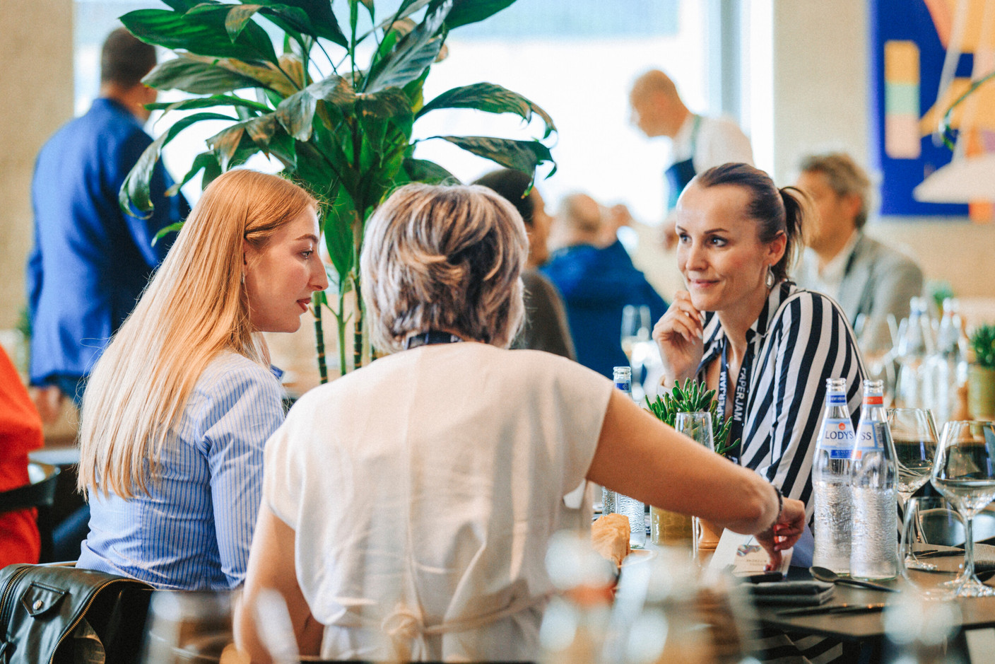 Charlotte Béghin (Edenred) and Theresa Fritzsche (That Design Lux). Photo: Julian Pierrot /Paperjam