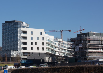 Le PAP Quartier du Kiem Ouest est notamment concerné pas ces appartements locatifs abordables. (Photo: Fonds Kirchberg)