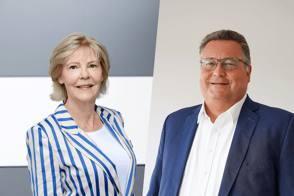 Danièle Wagener (à gauche) et Emile Lutgen (à droite) soulignent le rôle de la solidarité dans l’action de l’Œuvre nationale, qui a redistribué 33 millions d’euros en 2025. (Photos: Œuvre nationale; Photomontage: Paperjam)