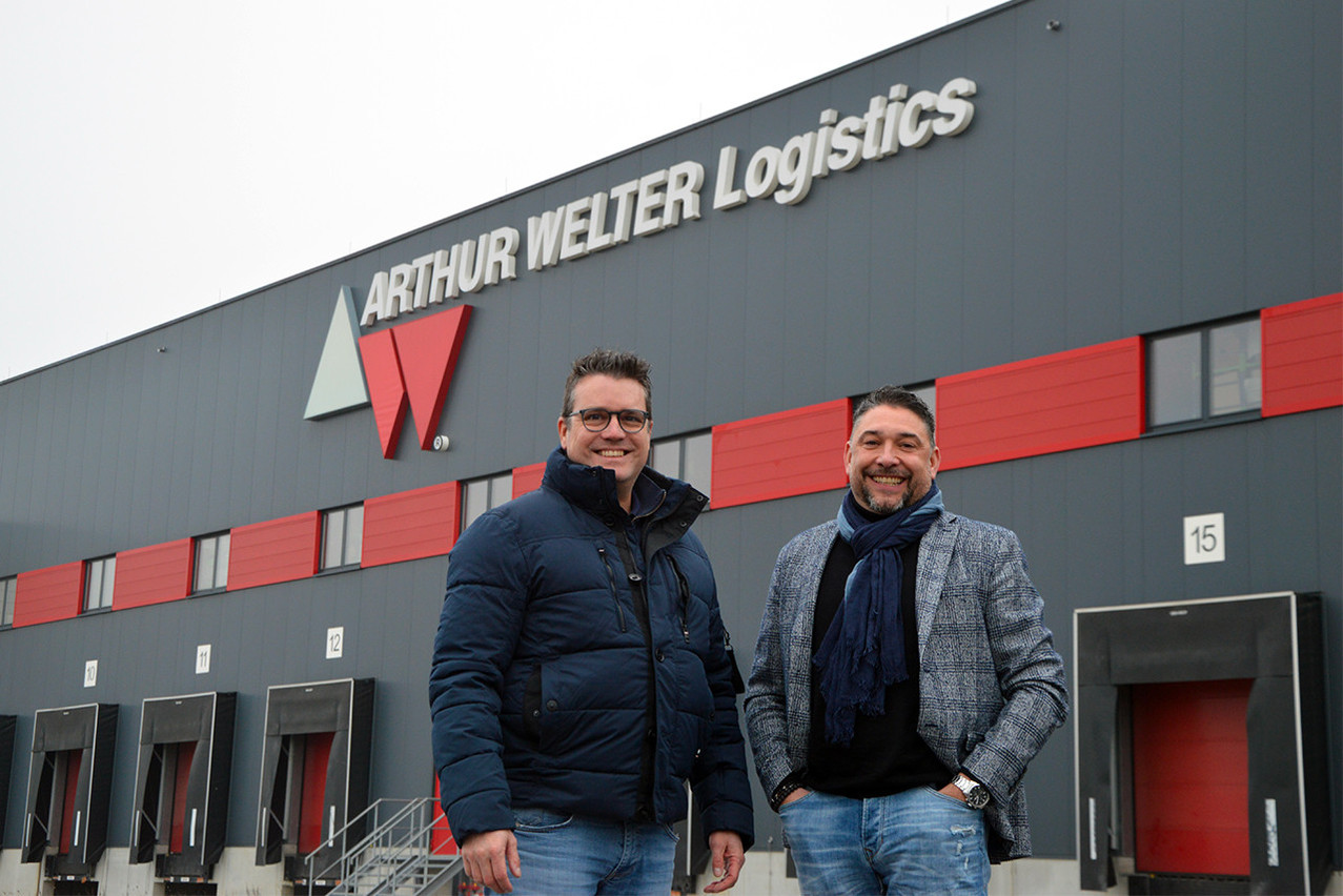 For Arthur Welter CFO Ben Frin (left), the logistics business run by Renaud Brassart (right) is helping to stabilise the family firm's overall business.  Photo: Maëlle Hamma/Maison Moderne