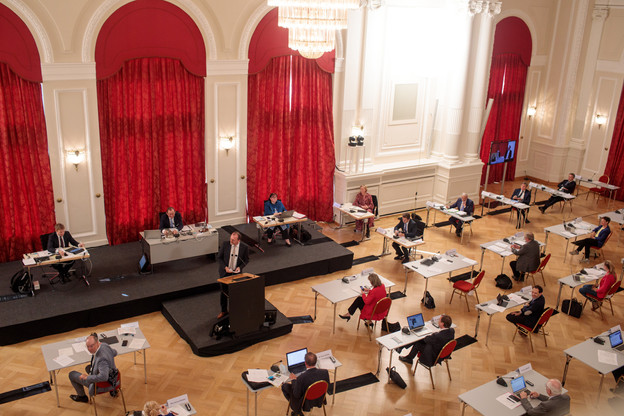 La Chambre se réunira en séance plénière mardi, toujours au Cercle Cité. (Photo: Matic Zorman/Maison Moderne/archives)
