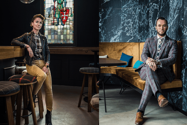 Virginie Carvalho et Julien Lambert nous proposent un style londonien. (Photo: Mike Zenari/Maison Moderne)