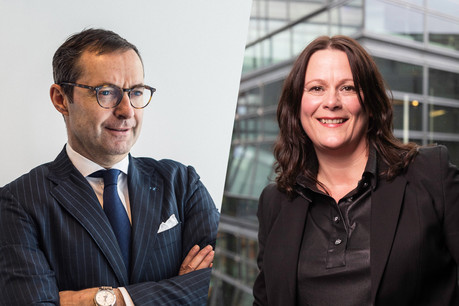 Keith O’Donnell, Managing partner chez Atoz, et Anne-Sophie Theissen, Directrice Avis et affaires juridiques à la Chambre de commerce. (Photos: Maison Moderne. Photomontage: Maison Moderne)
