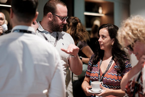 Sandy Nunes (Nexvia) on the right. (Photo: Jan Hanrion/Paperjam)