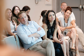 Davy De Regge (Iconnect) & Camelia Pavel (HR Shake). (Photo: Jan Hanrion/Paperjam)