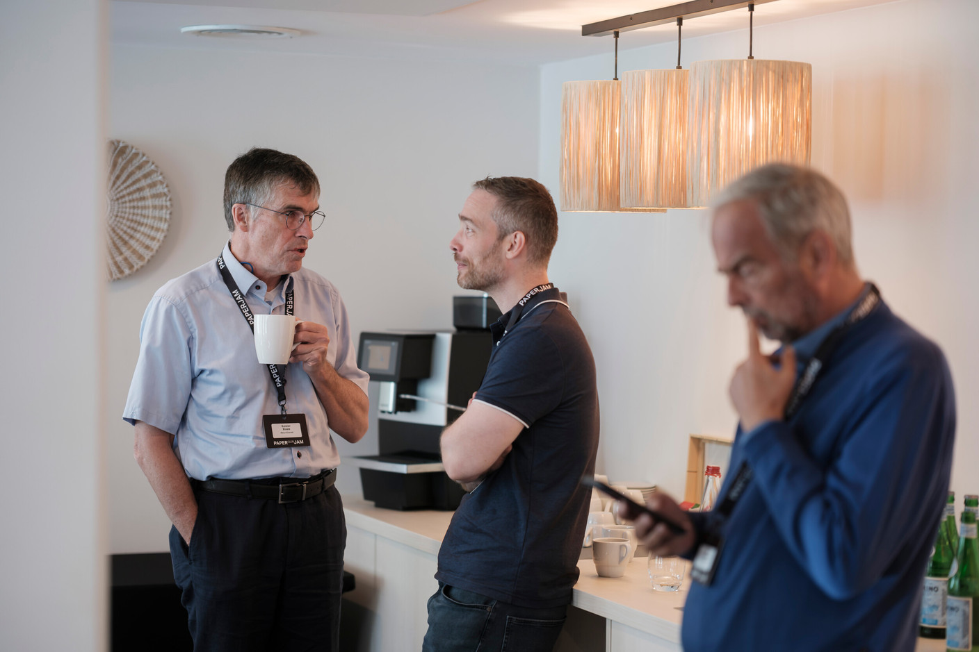 Reinier Bloem (Return2carrer) on the left. (Photo: Jan Hanrion/Paperjam)