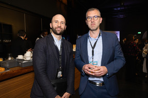 Simon Joly (Docify) and Cedric Pedoni (Permira Management) at the LPEA Insights conference at Luxexpo, 17 October 2024. Photo: Eva Krins/Maison Moderne
